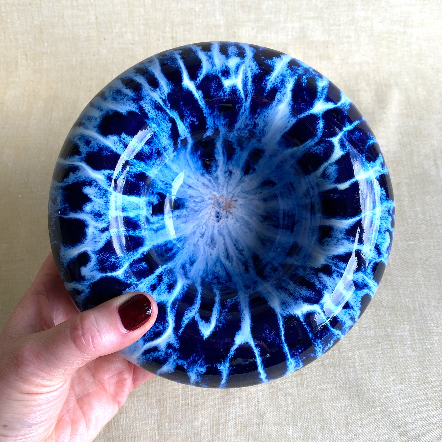 Bullig skål – Blue Leopard