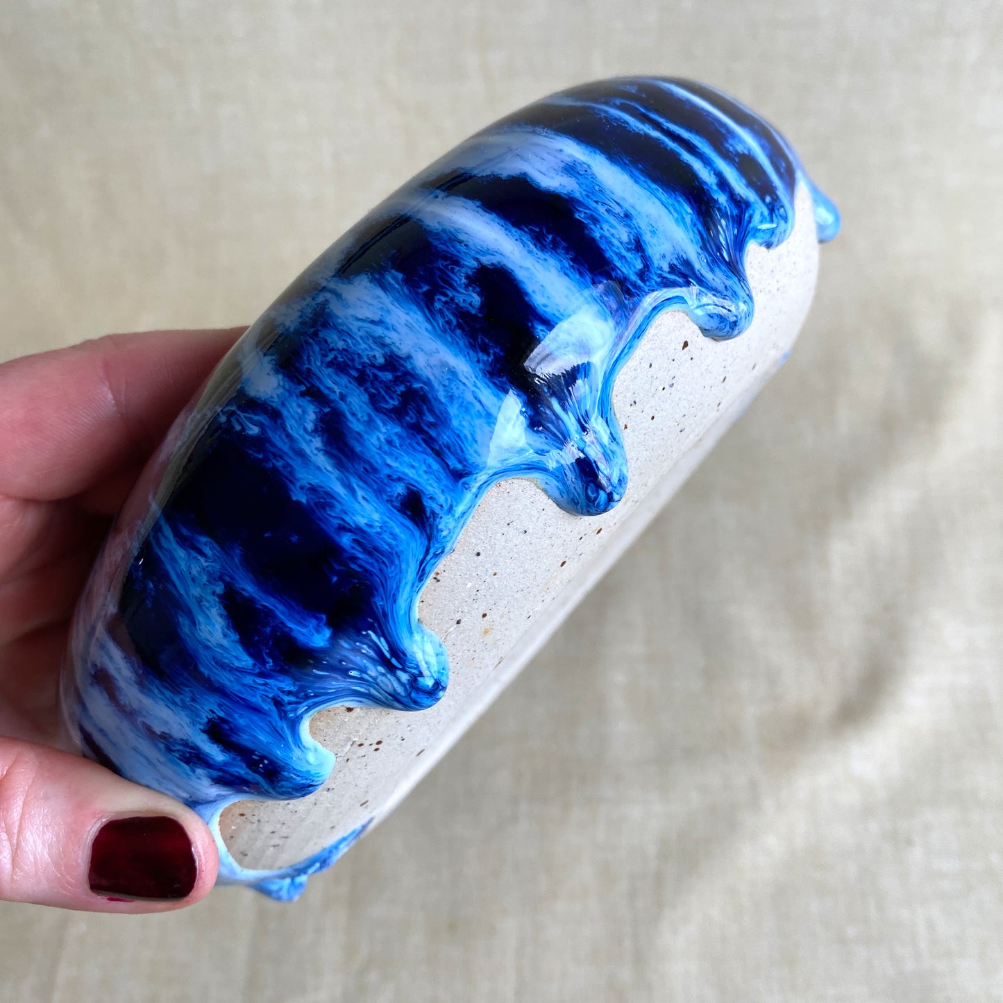 Bullig skål – Blue Leopard