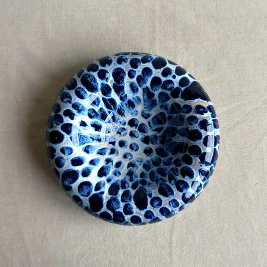 Väggkonst & skål – Blue Leopard No. 02