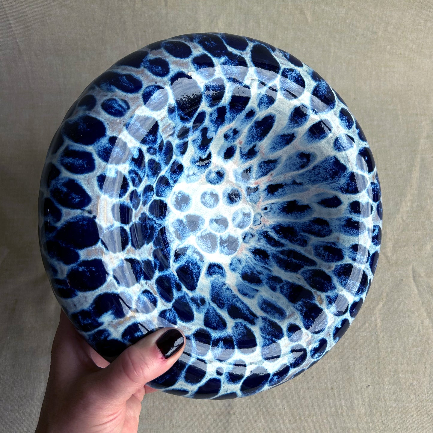 Väggkonst & skål – Blue Leopard No. 02