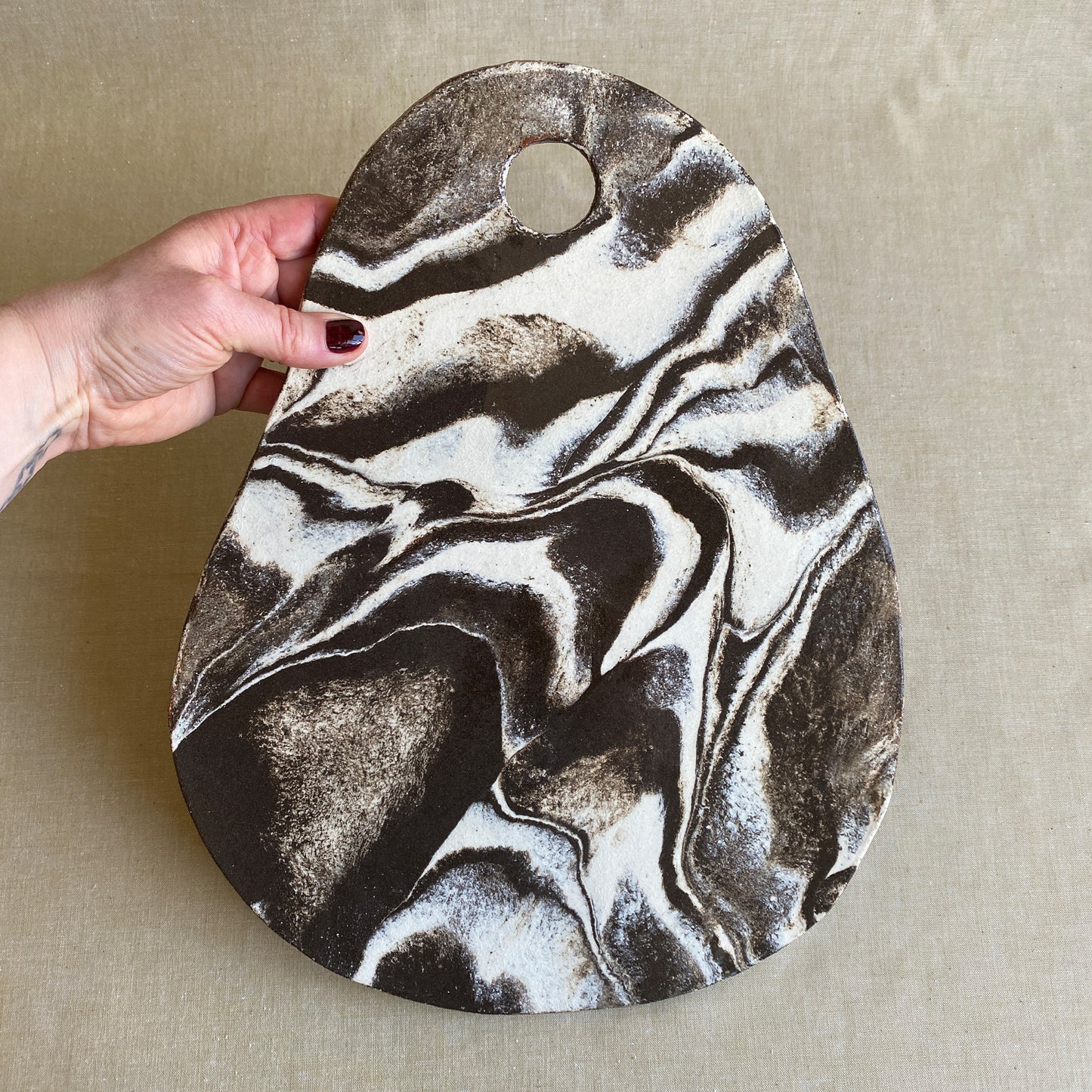 Handgjord ostbricka – XL – Cosmos