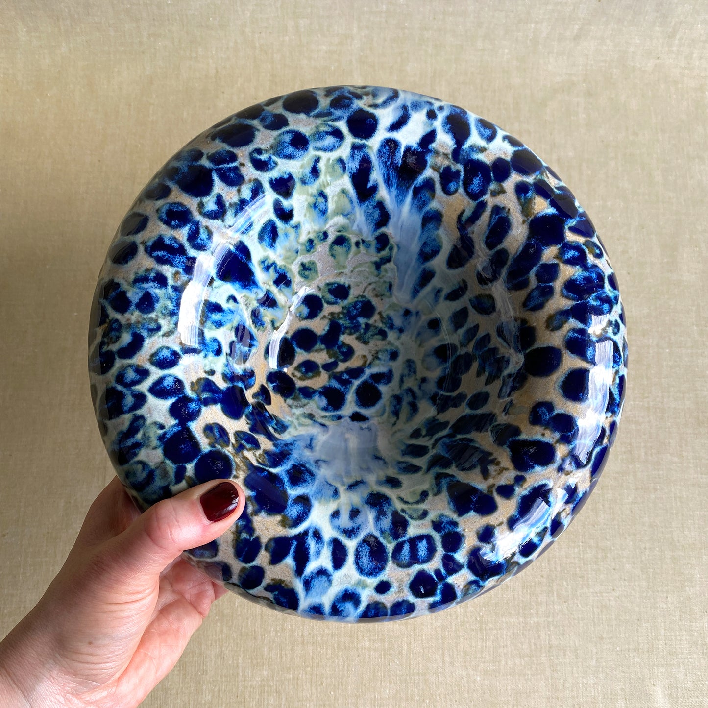 Väggkonst & skål – Blue Leopard No. 01