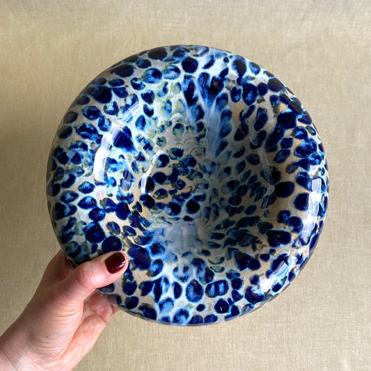 Väggkonst & skål – Blue Leopard No. 01