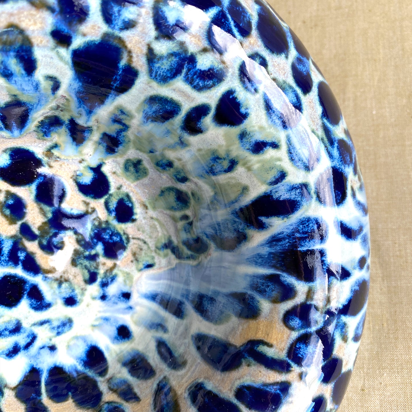 Väggkonst & skål – Blue Leopard No. 01