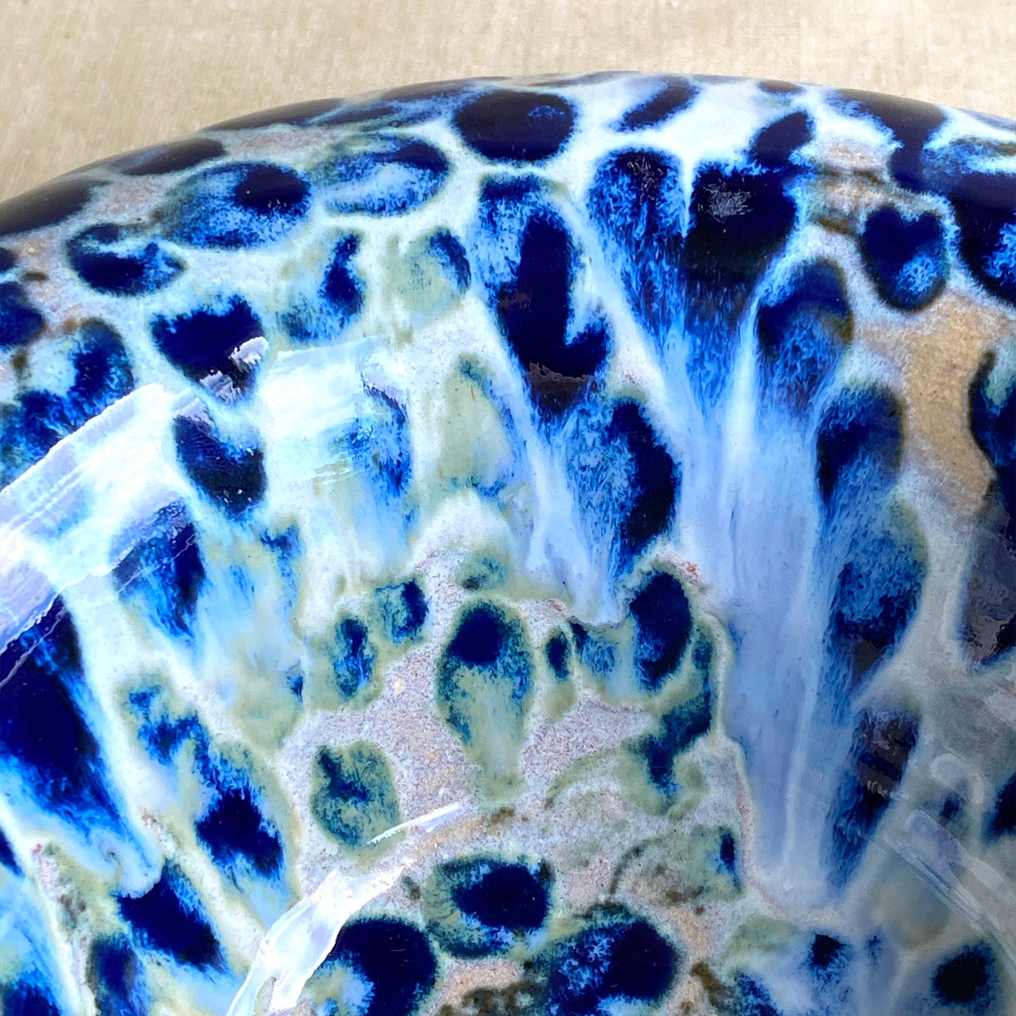 Väggkonst & skål – Blue Leopard No. 01