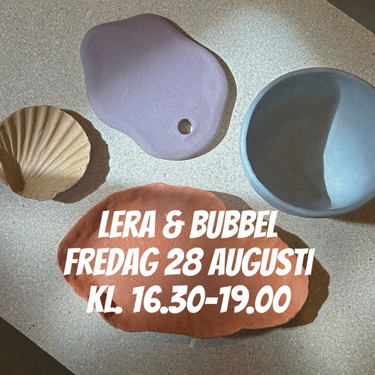 🥂 Lera & bubbel – keramik-AW fredag 28 augusti, kl 16.30–19.00